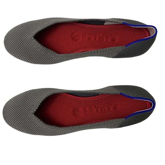Rothy’s The Flat Slip On Round Toe In Charcoal Size 8 - Picture 3 of 11